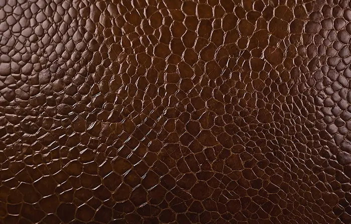 Dark Brown Crocodile Skin Texture Detail